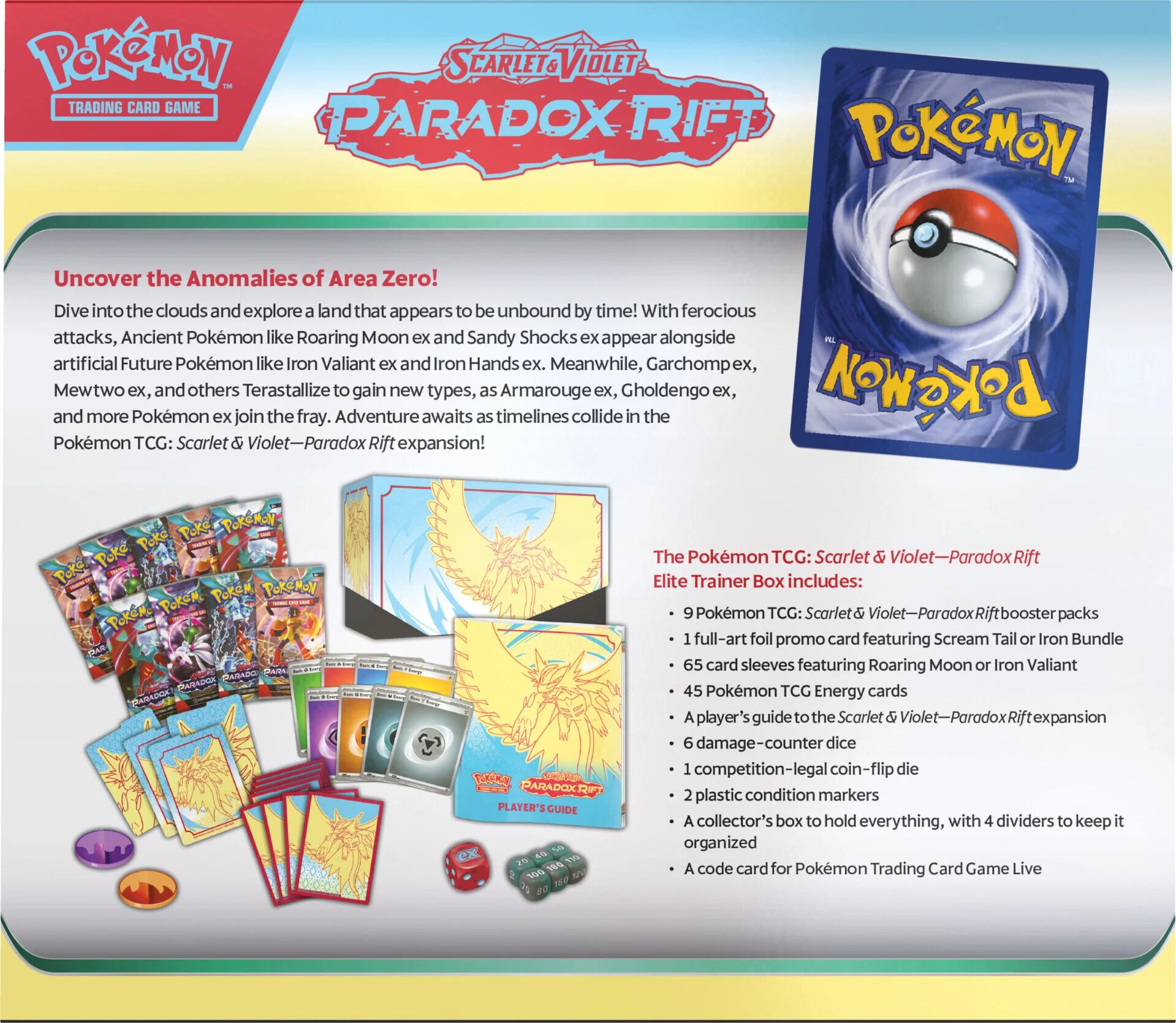 Pokémon TCG: Scarlet & Violet - Paradox Rift Elite Trainer Box Roaring Moon - EN